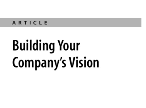 Building Your Company’s Vision